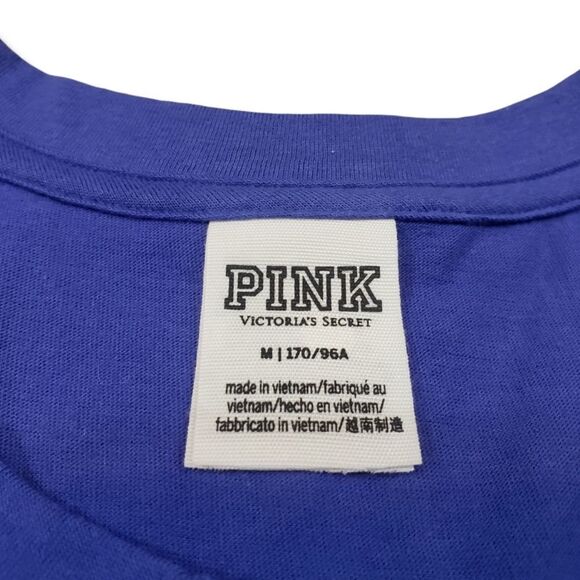 PINK Victoria's Secret Shirt Size Medium Cut Off Sleeves Tank Top - Picture 5 of 6